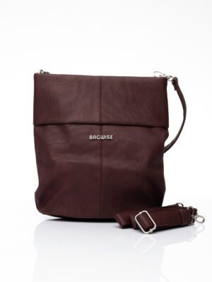 bagwise bordo kadın omuz çantası 9002
