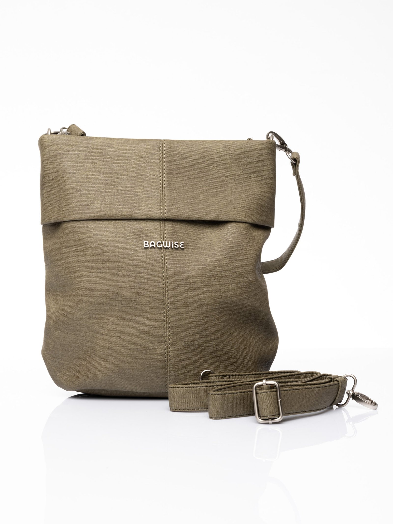 bagwise yeşil kadın omuz çantası 9002