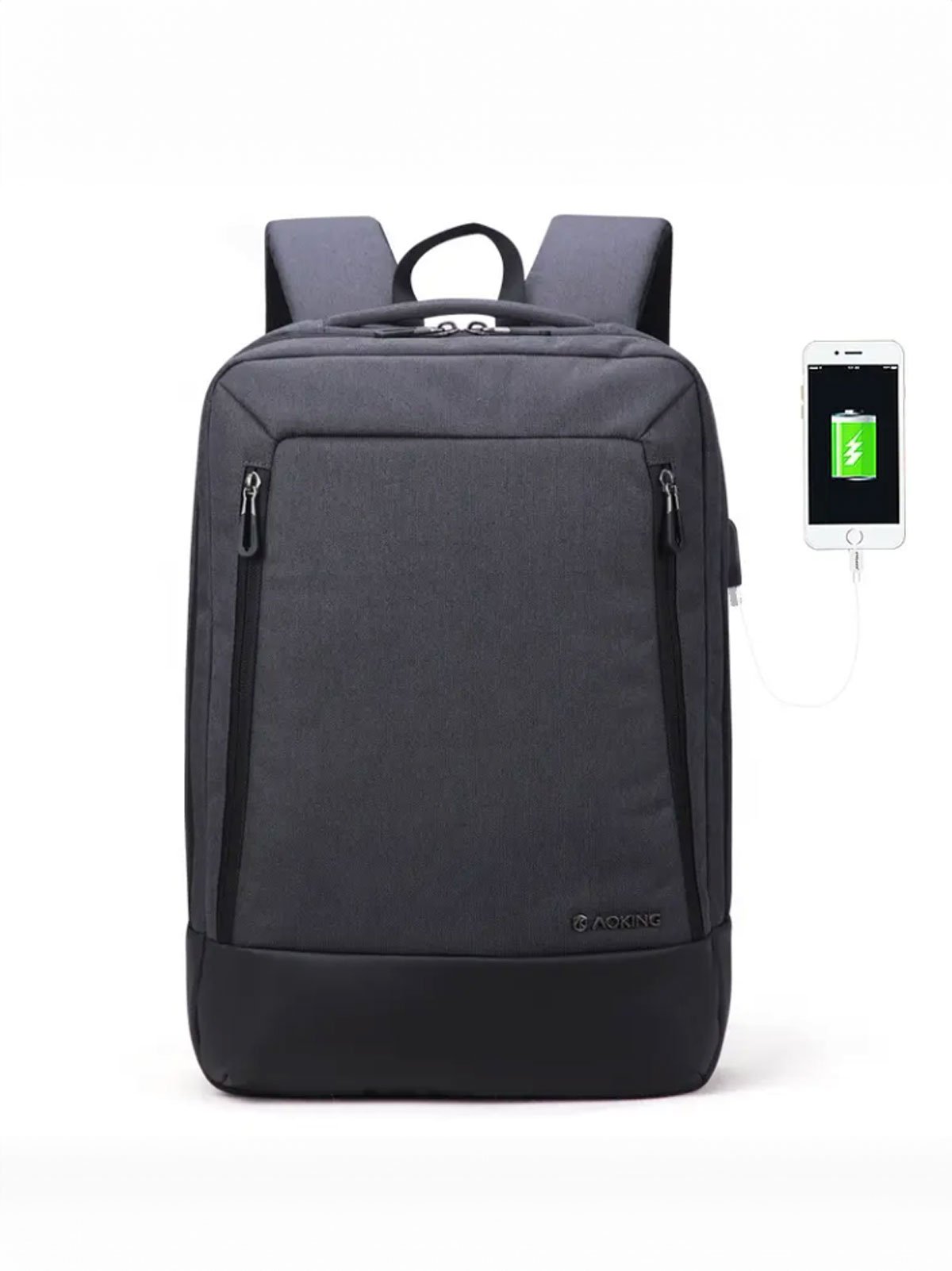 6123 USB Şarj Bağlantılı Dizüstü Bilgisayar için Sırt Çantası (Laptop Çantası) -  Hafif ve Dayanıklı Kent / Ofis Sırt Çantası