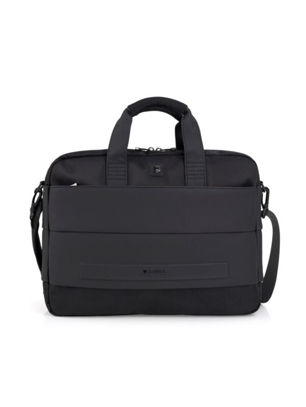 GABOL CAPITAL Siyah Laptop Evrak Çantası 15.6"– Suya Dayanıklı ve Çift Bölmeli